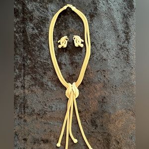 Matching necklace and earring set. Beautifully made costume jewelry.